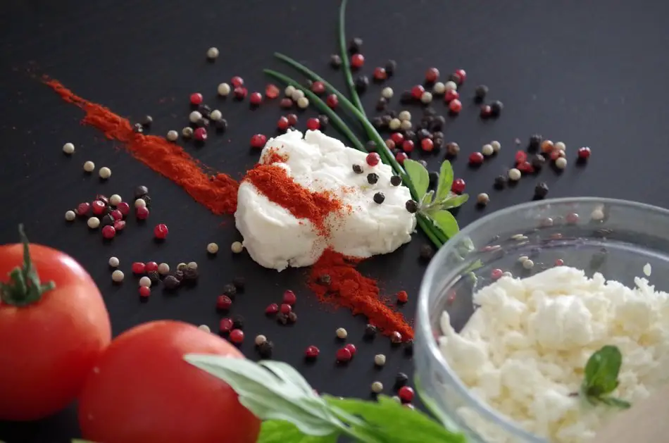 queso y verduras