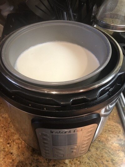 Olla instantánea con leche