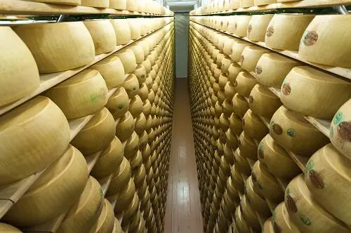 Envejecimiento de Parmigiano Reggiano