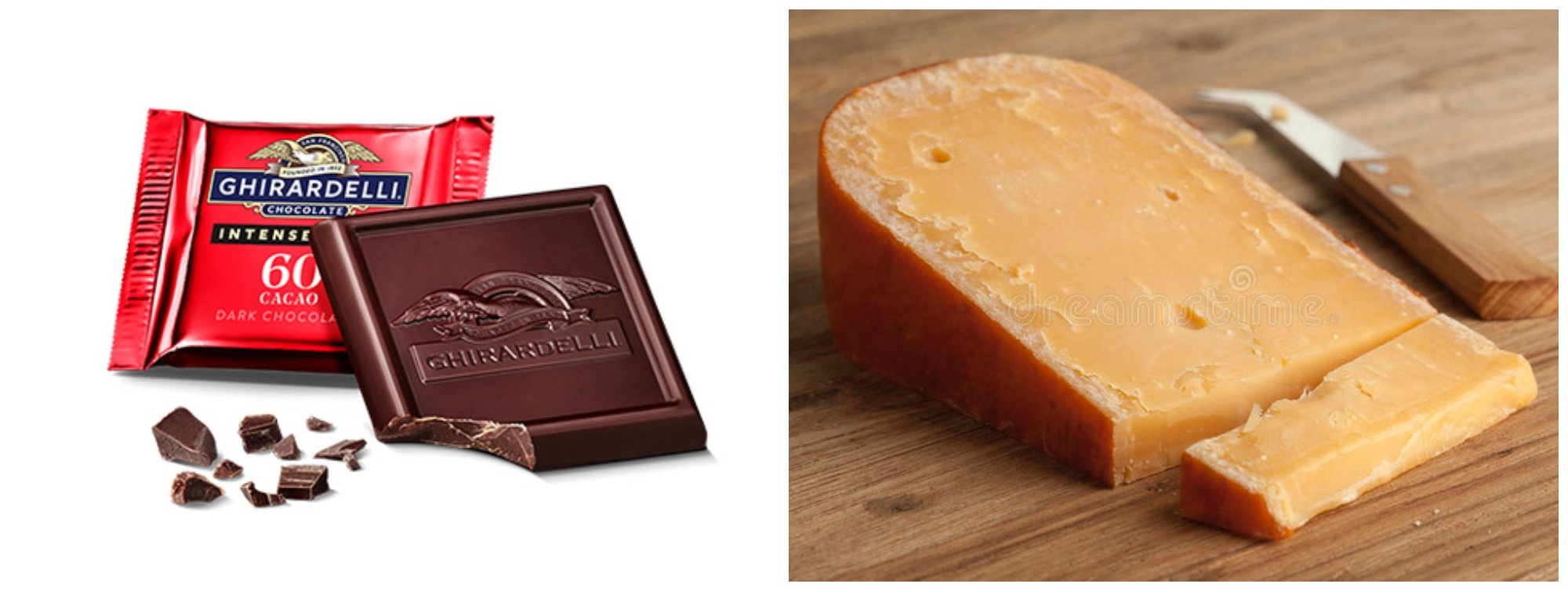 Maridaje de chocolate y gouda