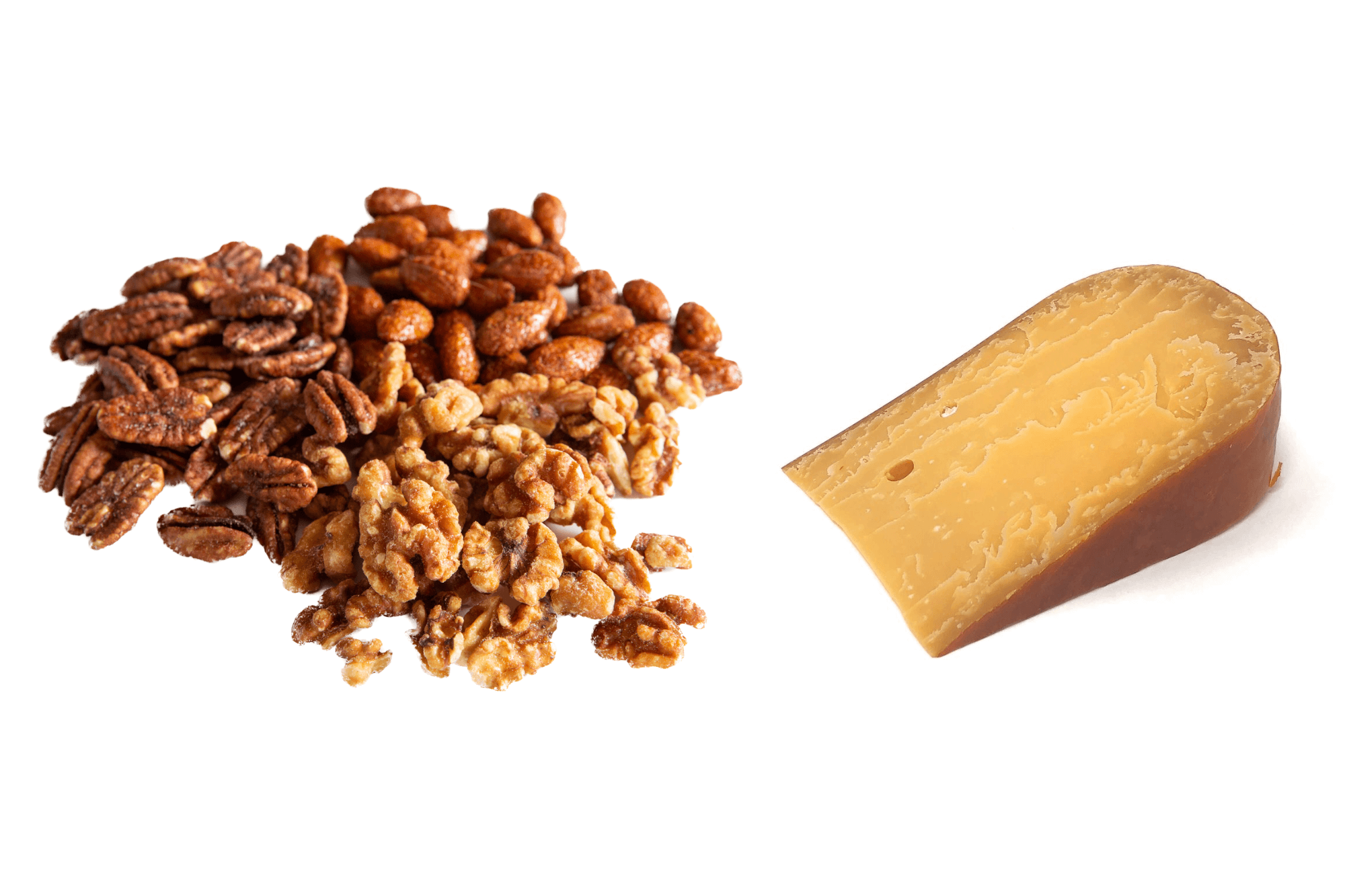 Nueces con sabor a Sante y gouda