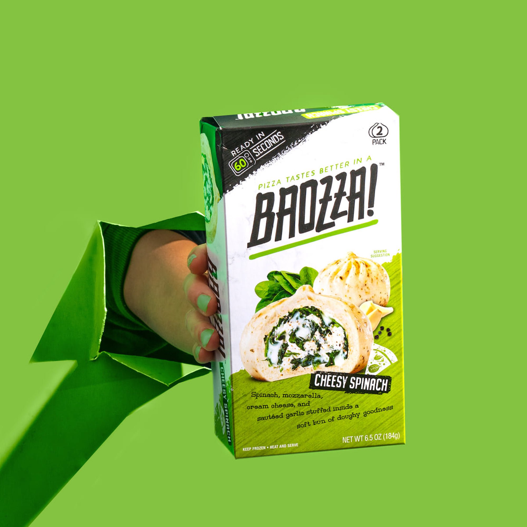 Albóndigas de espinacas con queso Baozza