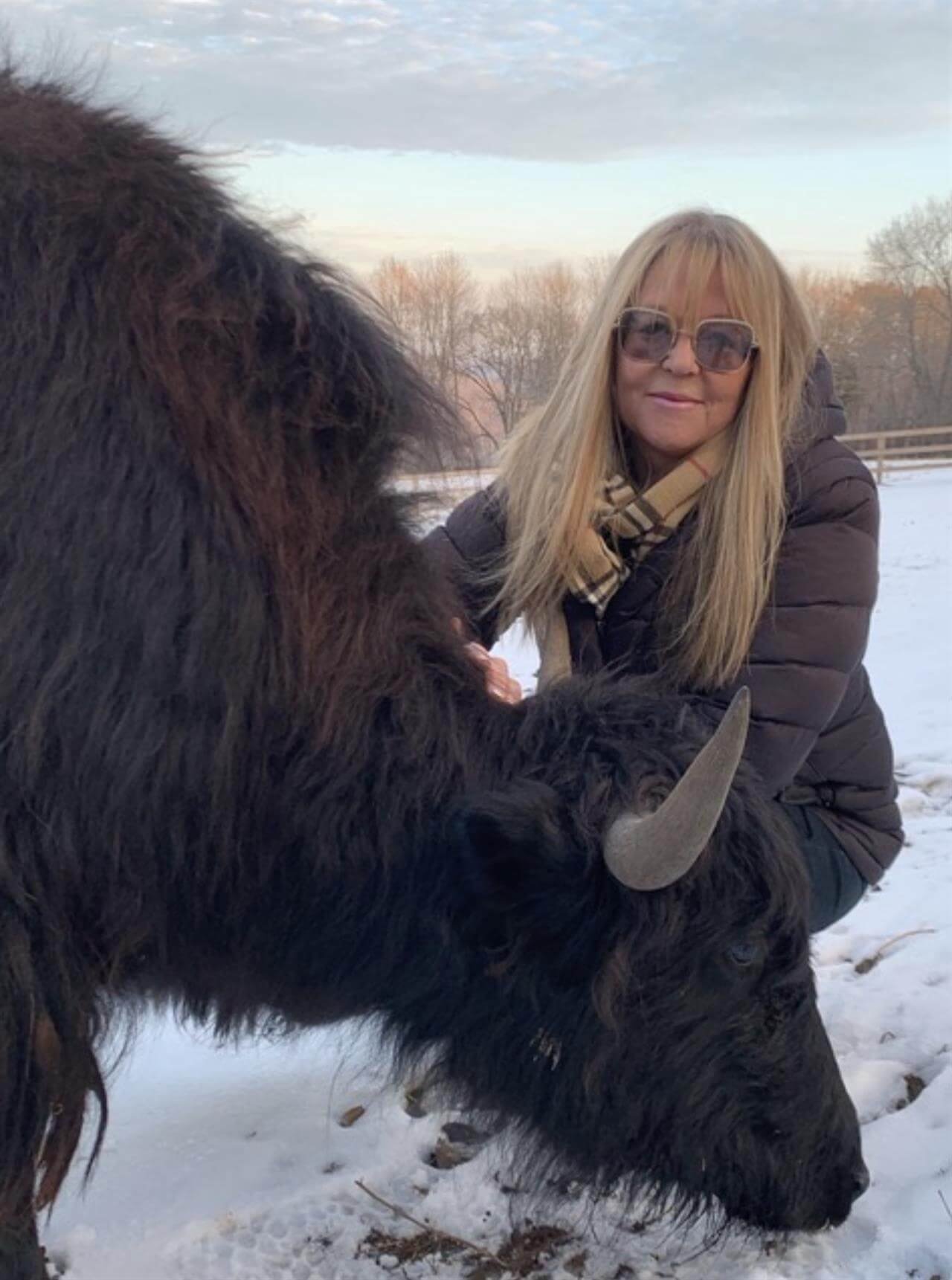 Nicole Porter con yak