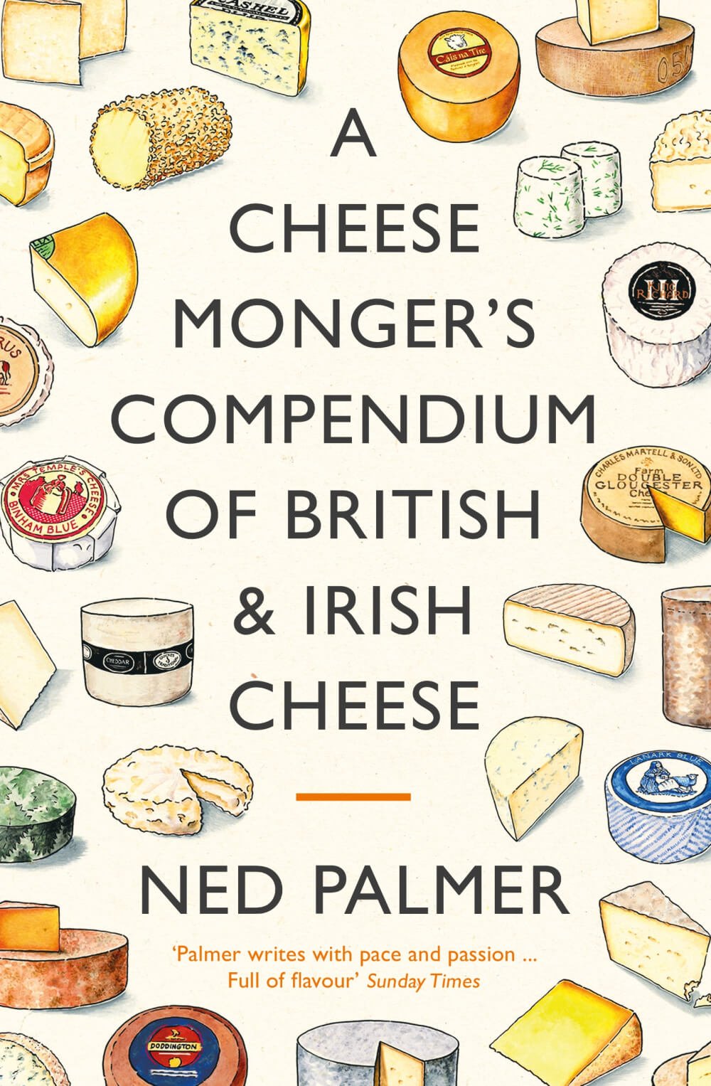 Compendio de queso británico e irlandés de un quesero